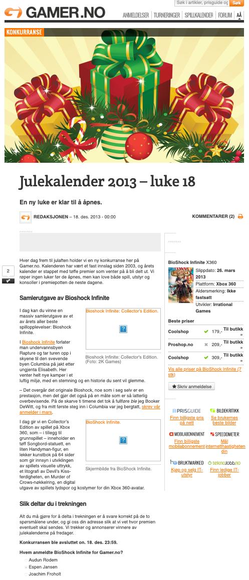 Gamer.nos Julekalender Fyller 20 år – Vinn Premier Hver Dag Frem ...